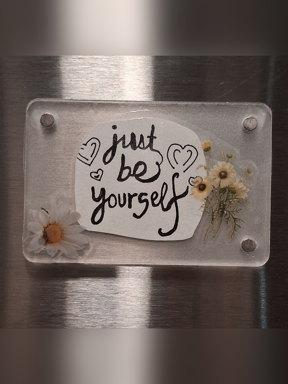 Hand Crafted Floral Inspirational Affirmation Magnets - Picture 5 of 5